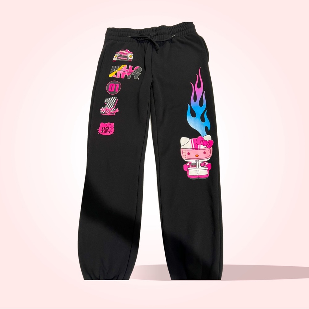 Hello Kitty Tokyo Racing Jogger Sweatpants size small